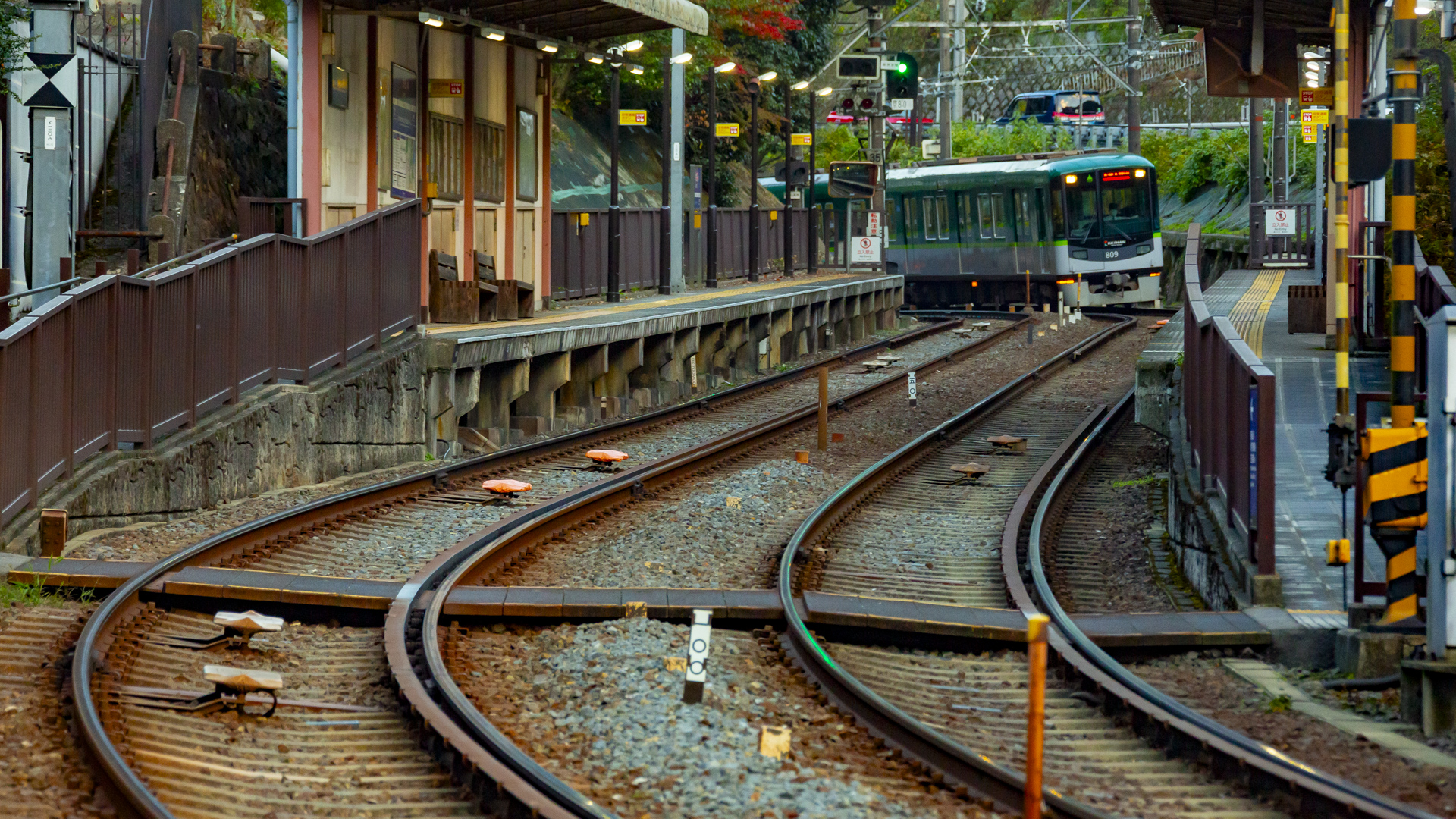 鉄道　撮影地　京都　滋賀　大津　京阪電鉄　京津線　大谷駅